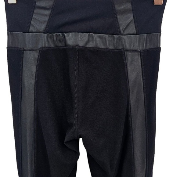 Athleta Womens XS Ponte‎ Lux Faux Leather Zip Leggings - Picture 5 of 15